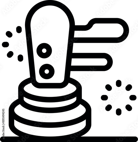 Futuristic handle emitting energy beams, symbolizing innovation and technological progress in a rapidly evolving world