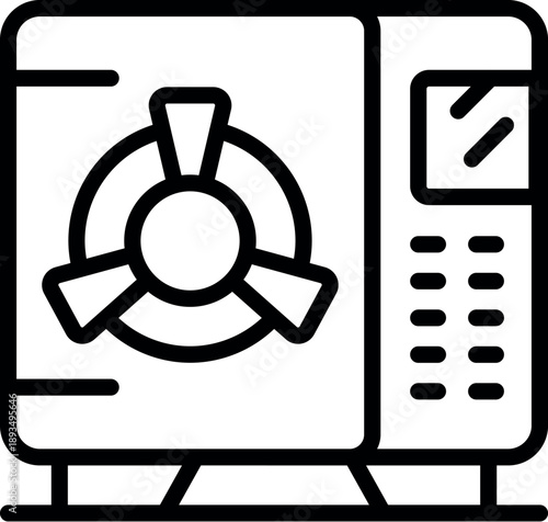 Protecting valuable assets with bank vault and secure lock system, ensuring financial safety