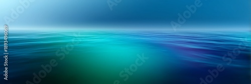 Serene ocean view with calming blue hues and gentle waves.