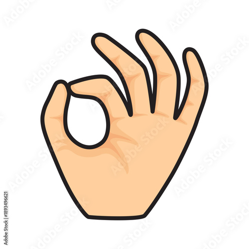 Hands Ok Sign Vectors.