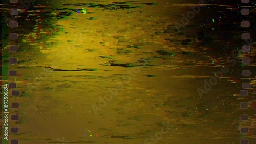 Vintage super 8mm movie film grain and light leak effect, 4K video	