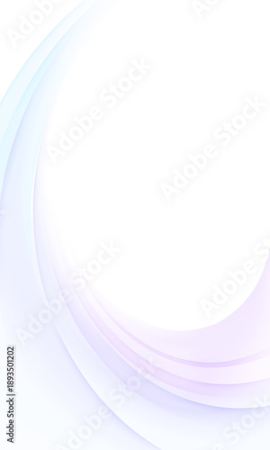 淡い紫と水色が流れる透け感ドレープ背景 縦構図