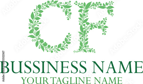 CF C cf initial logo | initial based abstract modern minimal creative logo, vector template image. luxury logotype logo, real estate homie logo. typography logo. initials logo