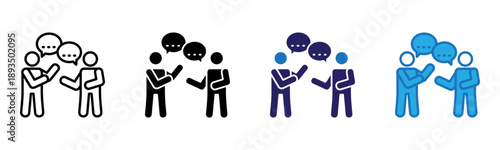 Introduction Icon Multi Style Vector Illustration