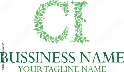 CI C ci initial logo | initial based abstract modern minimal creative logo, vector template image. luxury logotype logo, real estate homie logo. typography logo. initials logo