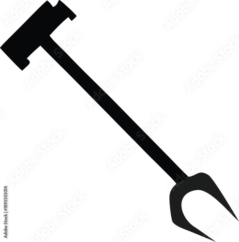 Ancient blacksmith's hammer and tongs