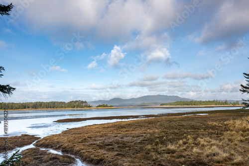 Tableau sur toile A view over Sand Lank in Sitka Sedge State National Area, a State Park on the Oregon coast
