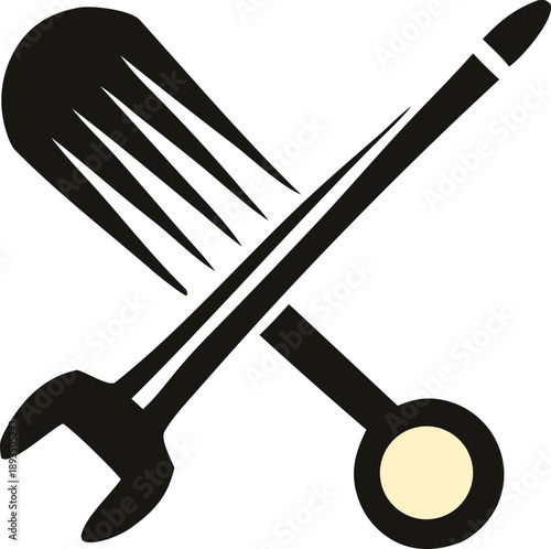 Intersecting tools symbolizing maintenance and repair