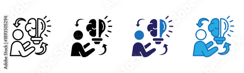 Skill Icon Multi Style Vector Illustration