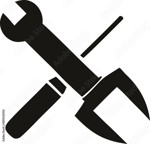 Illustrative representation of essential tools for maintenance and repair