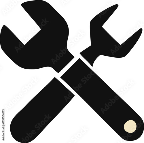 Intersecting wrenches symbolizing maintenance and repair