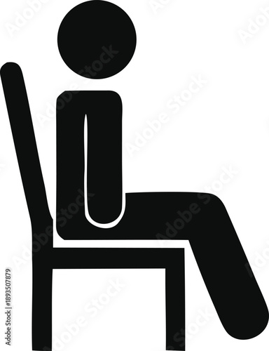 Person sitting on a chair