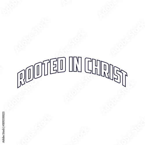 Rooted in christ t shirt design with cross and tree roots