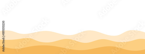 Sand waves separation shape, border, divider for website