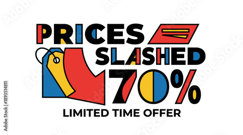 Prices Slashed 70% on Colorful Promotional Graphics for Business Marketing