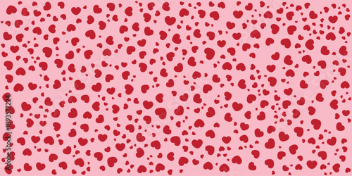 Valentines red hearts cute background 