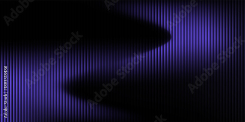 Ribbed fractal glass texture with dreamy purple and black gradient, futuristic elegant mysterious background, bold dynamic design blending bright colors with geometric symmetry, vector