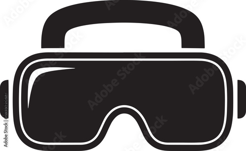 Virtual reality goggles icon vector illustration graphic design