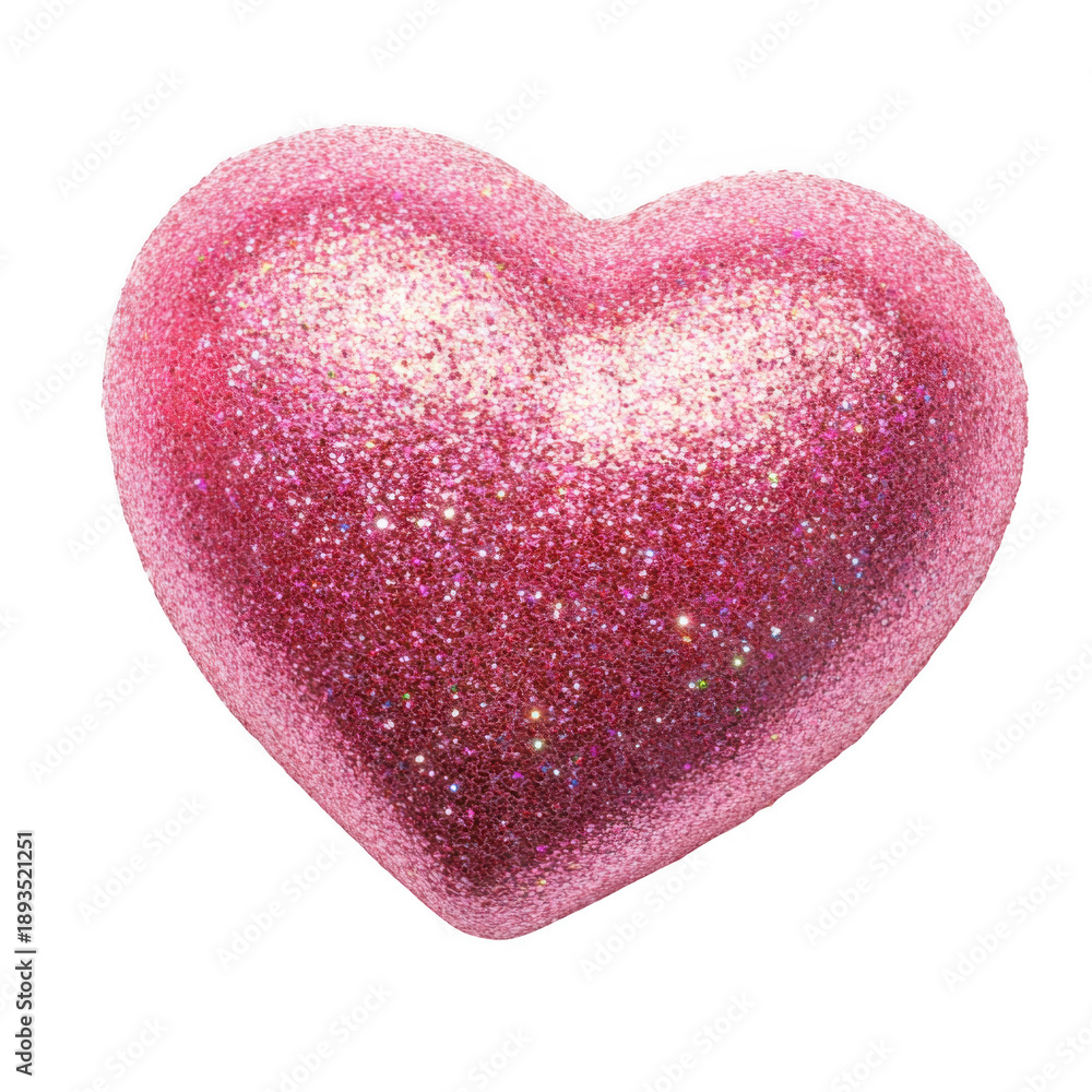 Obraz premium Pink Heart isolated [Transparent Background PNG].