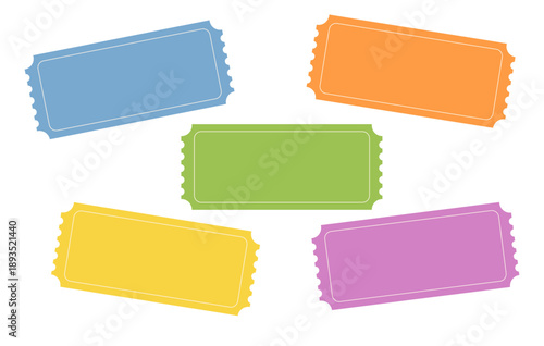 Blank Voucher Ticket Set