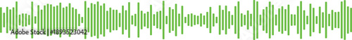 Bright Green Sound Waveform - Dynamic Audio Spectrum Analysis for Creative Digital Projects