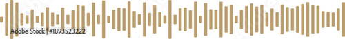 Golden Brown Sound Waveform - Elegant Audio Spectrum Analysis for Music Production and Media