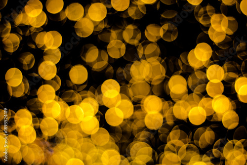 Close-up image of bokeh light, textured background, advertising space, beautiful lights, Chinese New Year celebration lights, lucky lights.