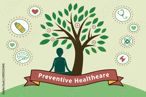 Illustration of preventive healthcare