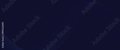Dark blue background with wavy blue lines. The background has a smooth, flowing texture. Blue color enhances the dynamic style. Modern wavy line pattern background.
