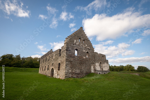 Visingsborg castle ruin on the Swedish island of Visingsö in Lake Vättern