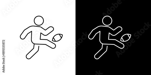 American football player icon, symbolizing active lifestyle and athletic pursuits