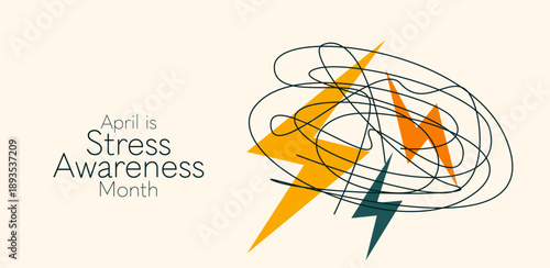 April is Stress Awareness Month banner.