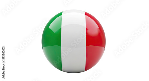 Free Download 3D Italian Flag Sphere - GFXLoad