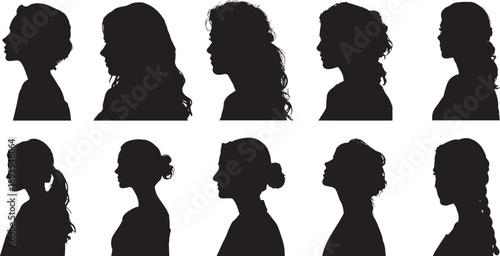 silhouettes of women