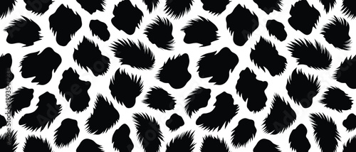 A close-up of a leopard's wild animal skin fur texture pattern on a surface as background