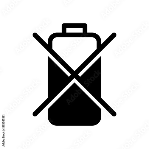 Non Rechargeable battery icon