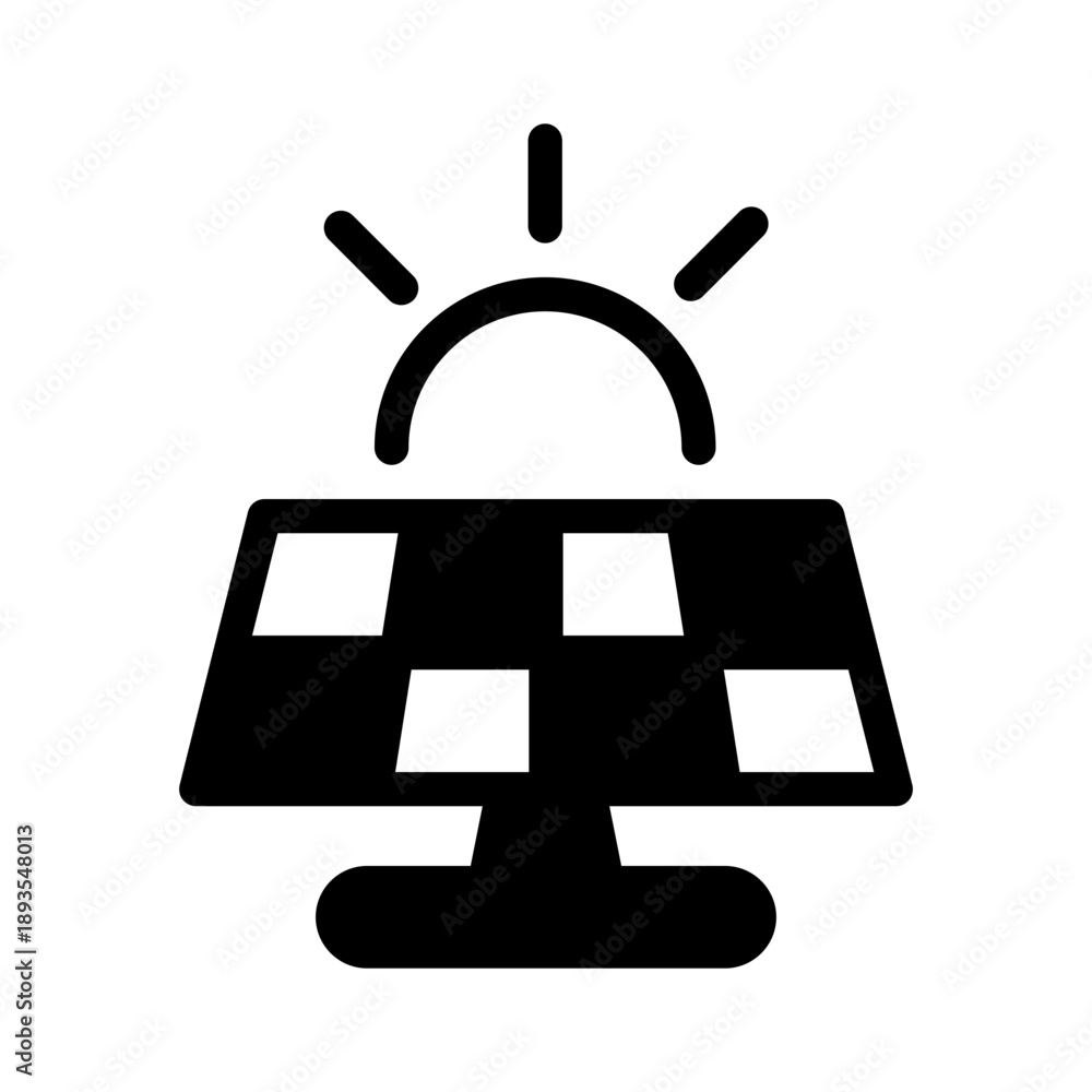 Fototapeta premium Solar cell icon