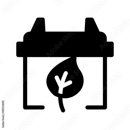 Eco battery icon