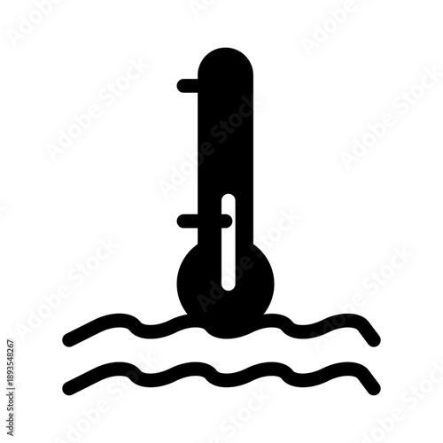 Cool temperature water icon