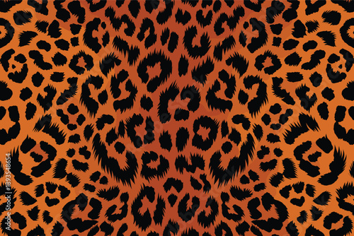A close-up of a leopard's wild animal skin fur texture pattern on a surface as background