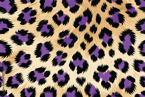 A close-up view of a leopard animal skin fur texture pattern on a surface background displaying a wild design
