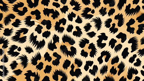 A close-up leopard animal skin fur texture pattern on a wild surface background