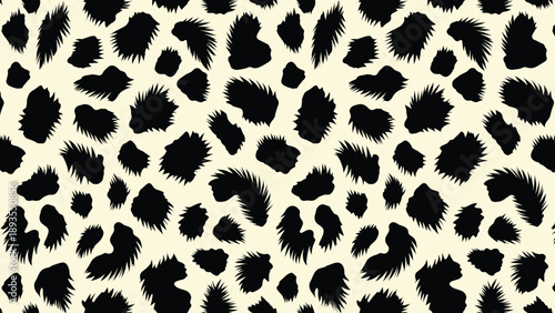 A close-up of a leopard's wild animal skin fur texture pattern on a surface background