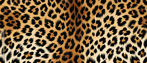 Close-up leopard skin fur texture on surface background
