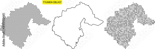 Detailed map illustrations with different shading techniques and text box