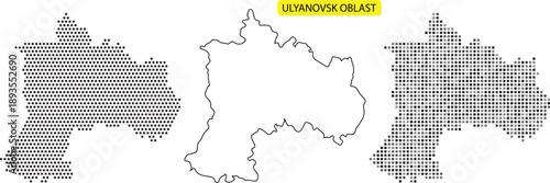 Illustration of different map styles and designs for geographic representation