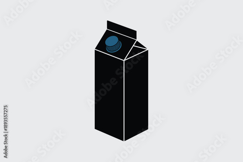 Milk Carton Minimalism, fresh dairy concept