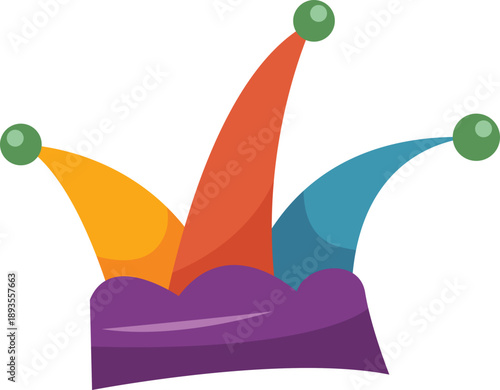 Colorful April Fool's Day Jester Hat