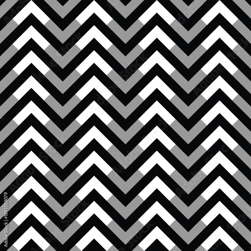Chevron vector with monochrome background.Geometric art