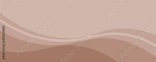 Modern Abstract background in mocha mousse color. Creative horizontal banner, poster, cover. Minimalist cvector design template, vector illustration